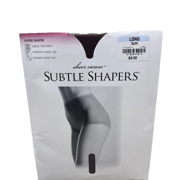 jcpenney Accessories - Vintage JCPenney Super Shaper Control Top Pantyhose Long Taupe Sheer Toe